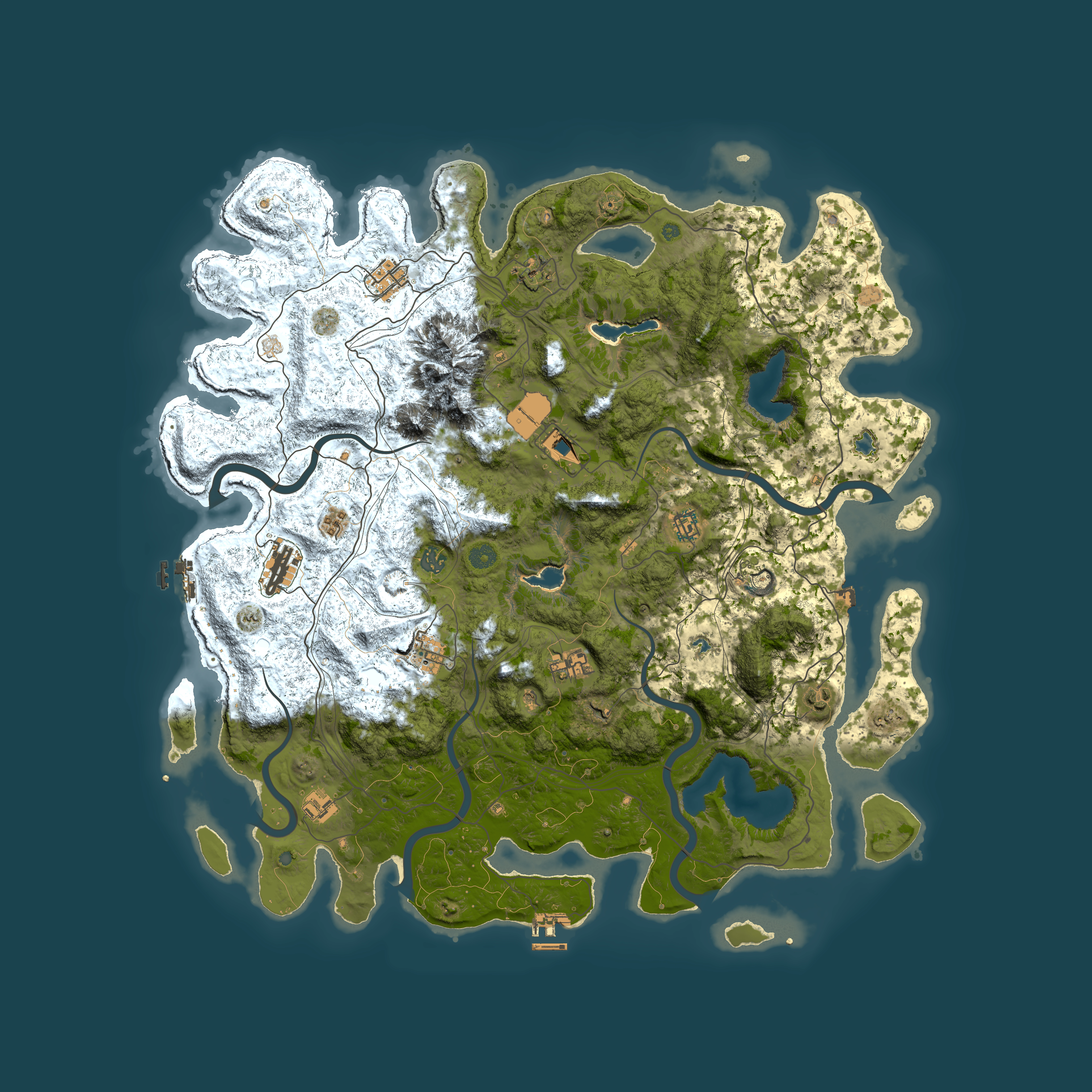 Full top-down render of Rust map seed 1635192316, 5000x5000m