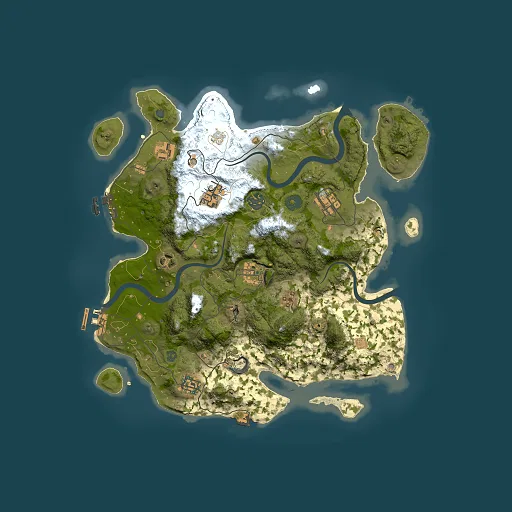 Rust map seed 1095578748, 3500x3500m top-down preview