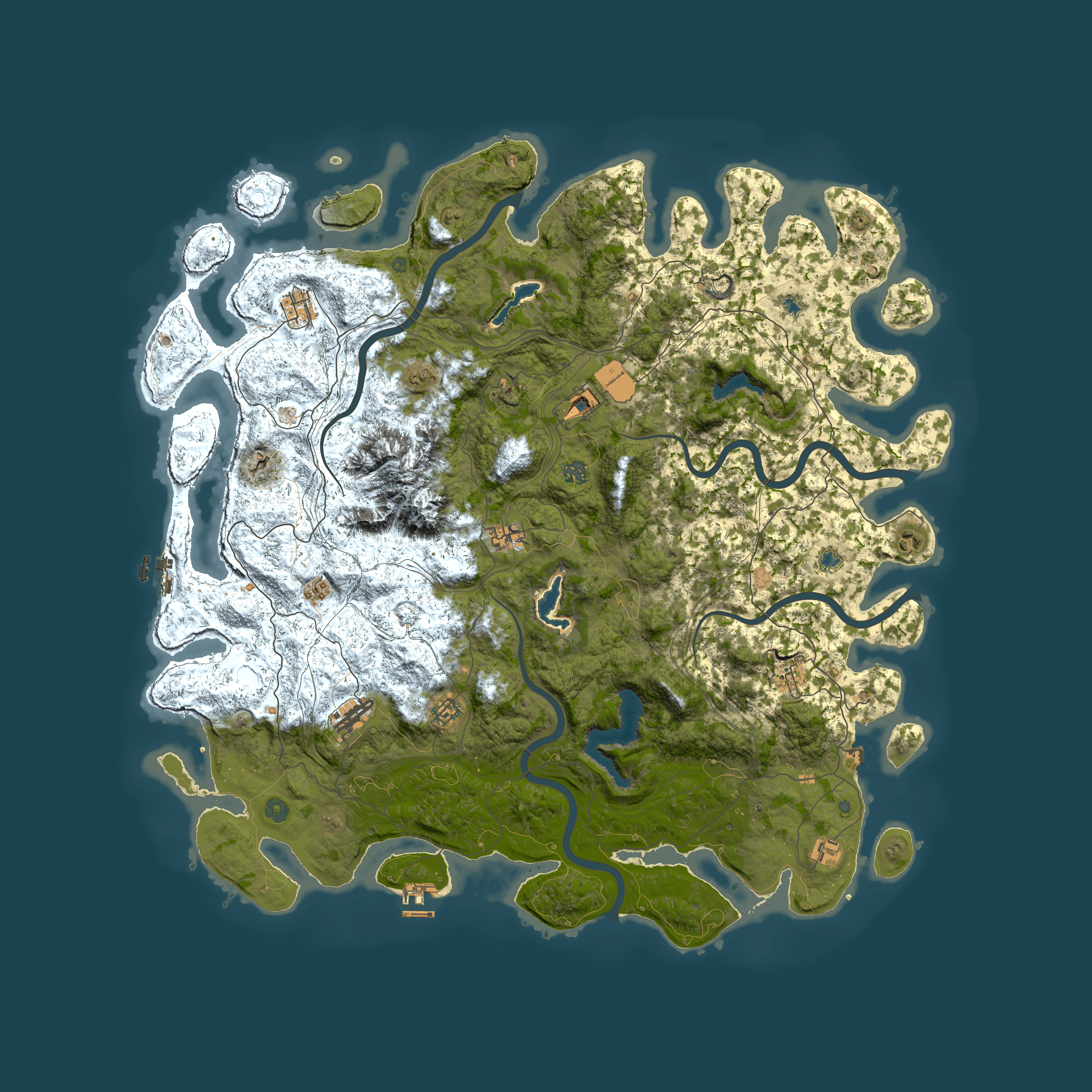 Full top-down render of Rust map seed 904308954, 5500x5500m