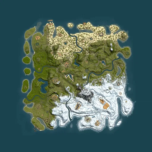 Rust map seed 730690782, 5000x5000m top-down preview