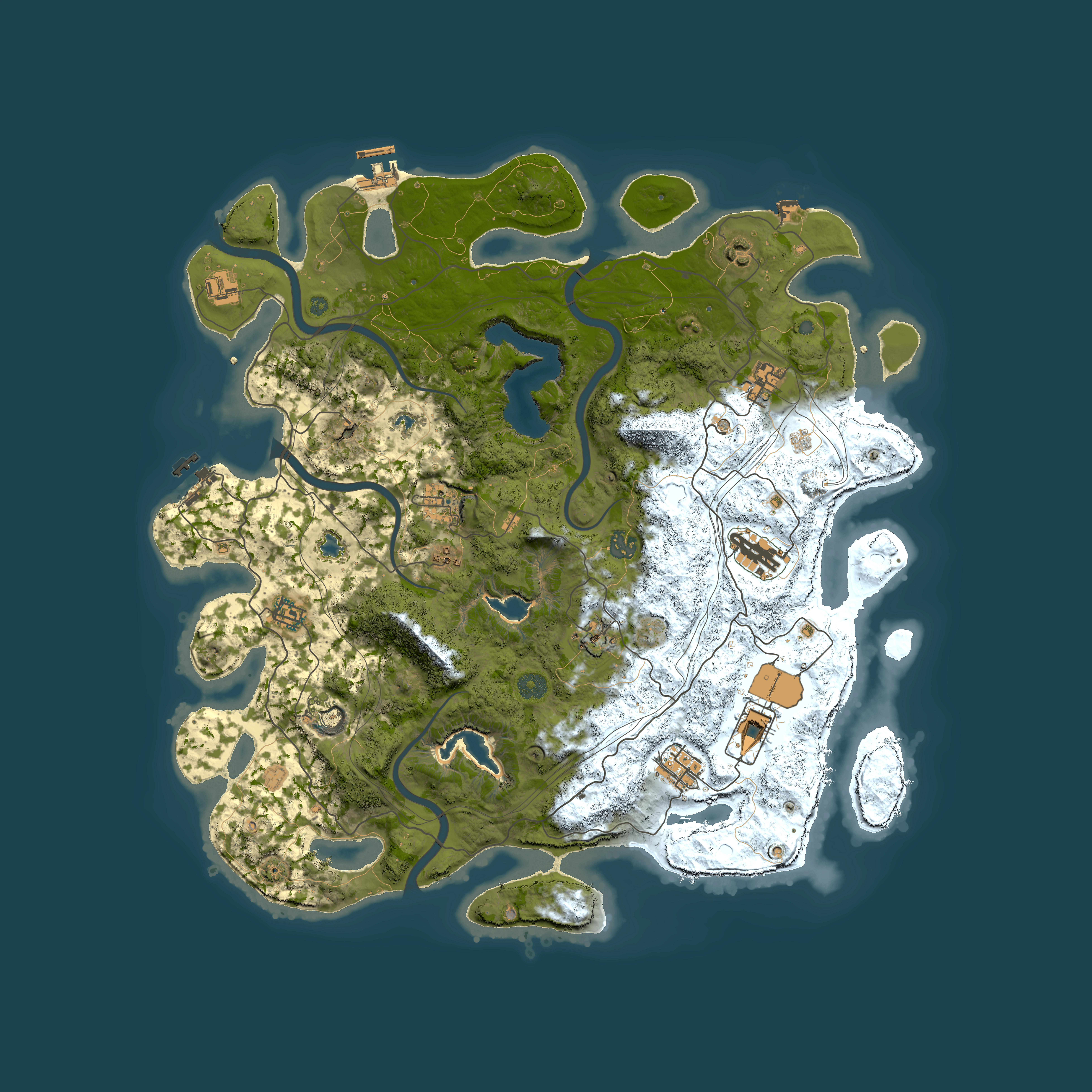 Full top-down render of Rust map seed 1012163396, 4500x4500m