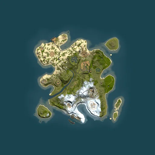 Rust map seed 849541728, 2500x2500m top-down preview