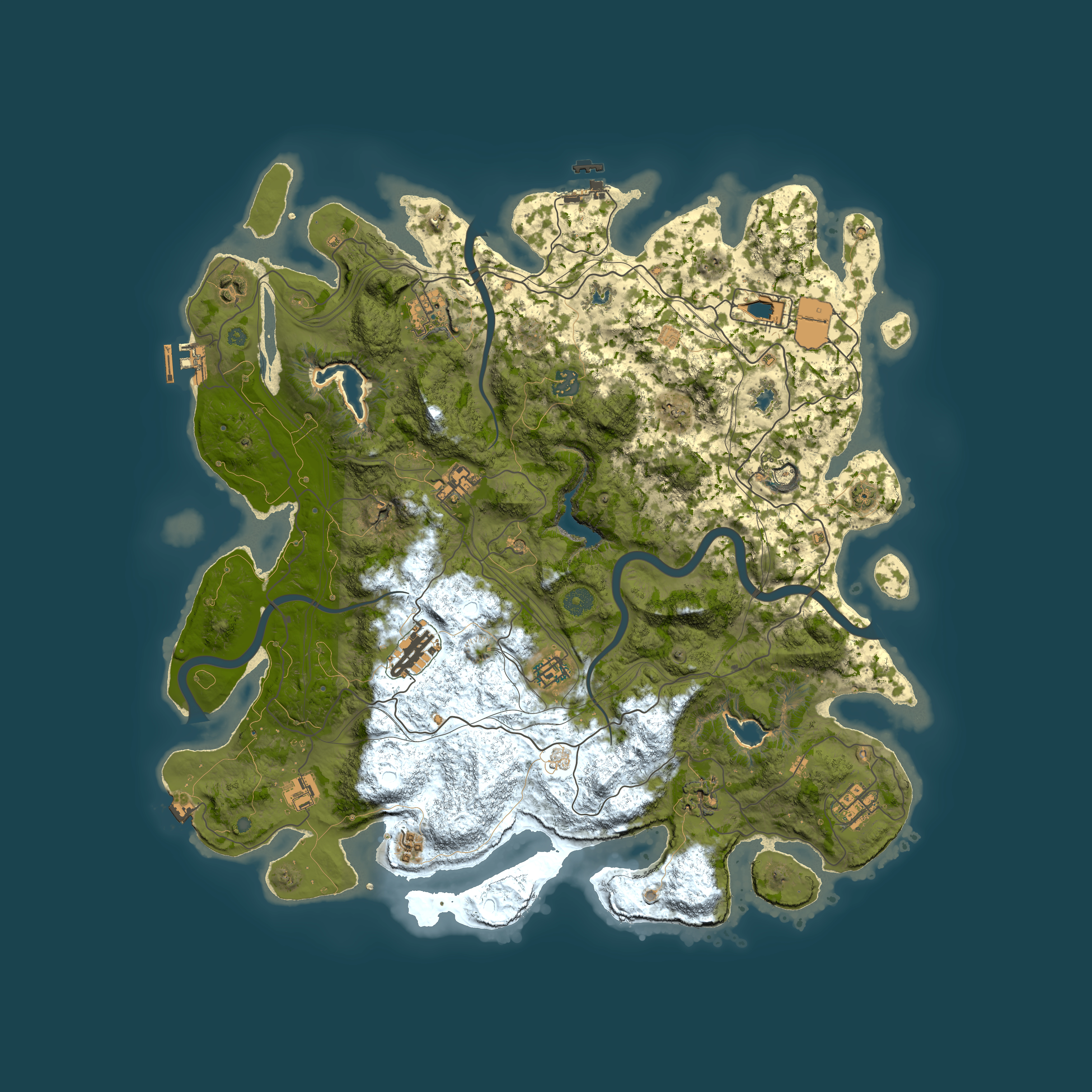 Full top-down render of Rust map seed 297166449, 4500x4500m
