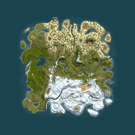 Rust map seed 1538426683, 4500x4500m top-down preview