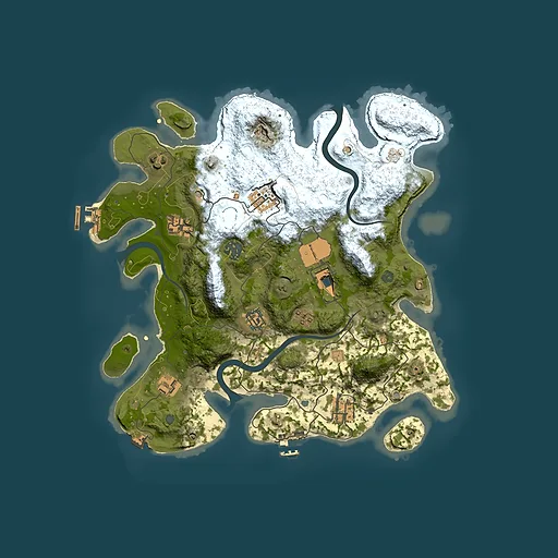 Rust map seed 2008923098, 3500x3500m top-down preview