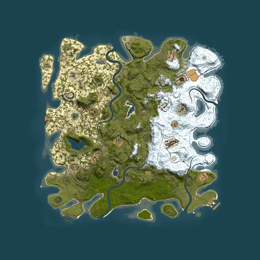Rust map seed 979357511, 4500x4500m top-down preview