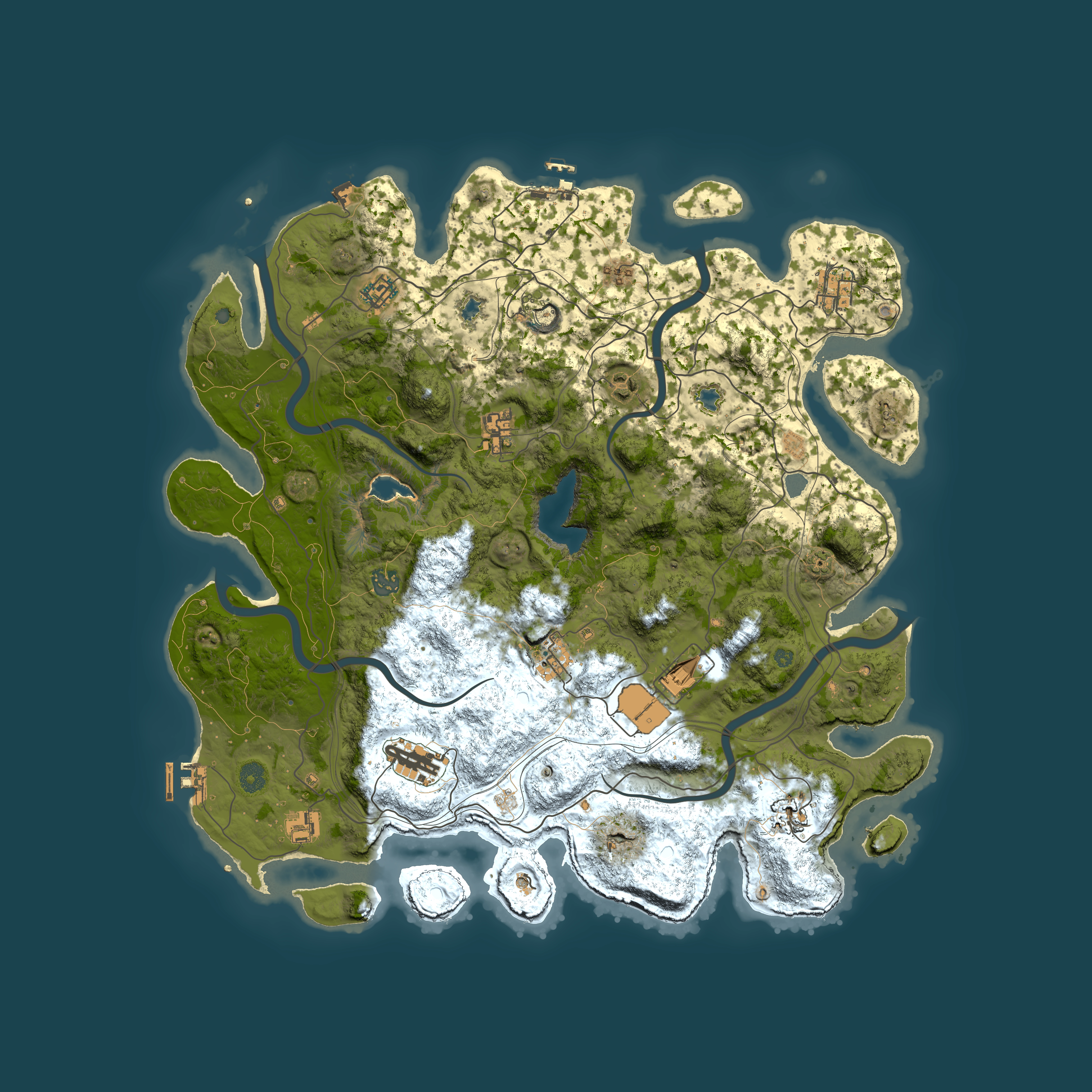 Full top-down render of Rust map seed 1362422181, 4500x4500m