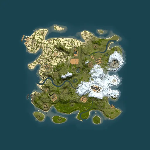 Rust map seed 1382679888, 3500x3500m top-down preview