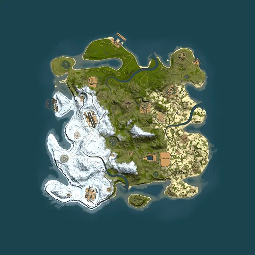 Rust map seed 1218686083, 3500x3500m top-down preview