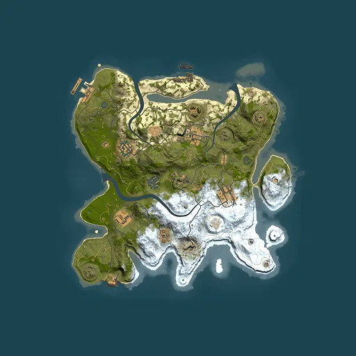Rust map seed 1999634399, 3000x3000m top-down preview