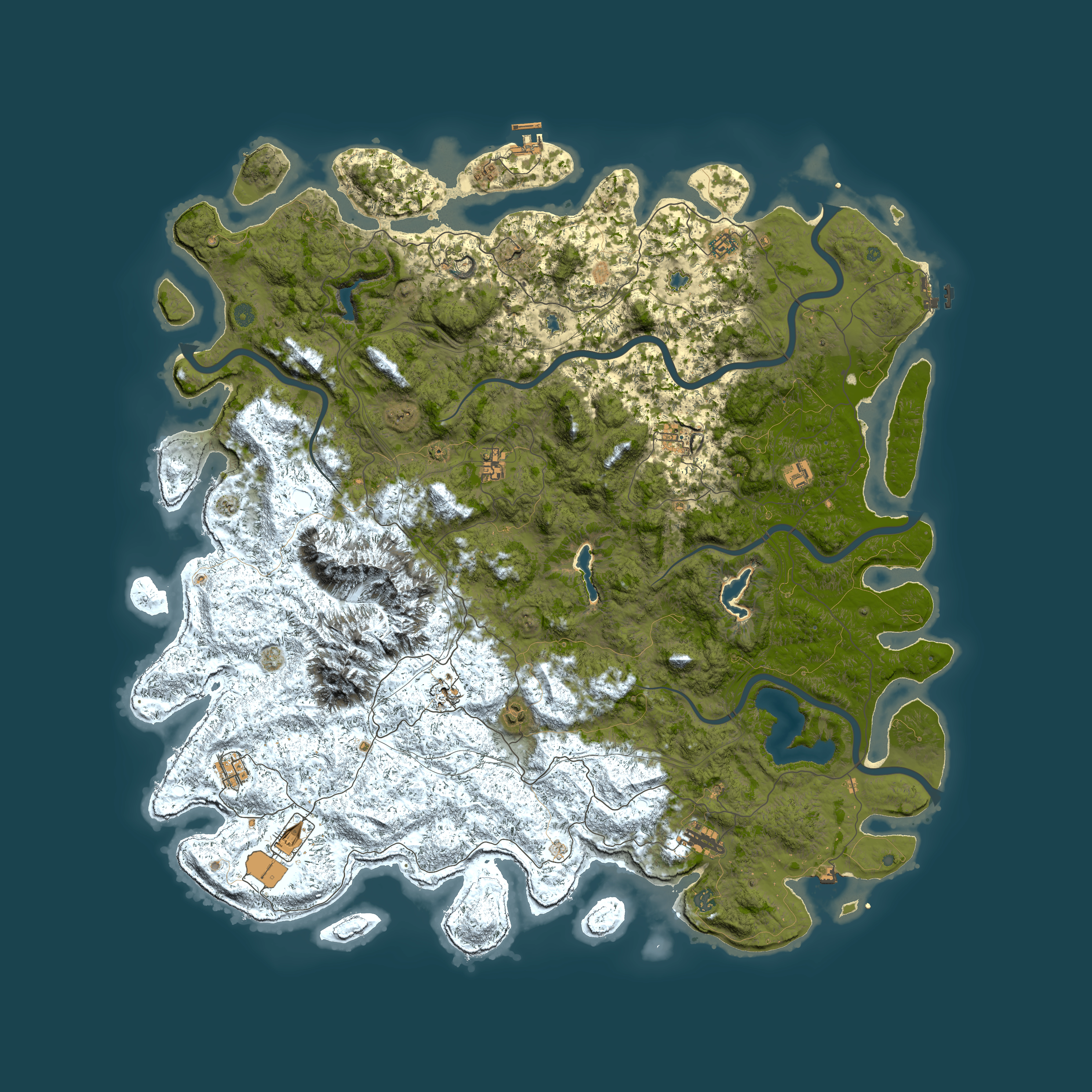 Full top-down render of Rust map seed 1095513285, 6000x6000m