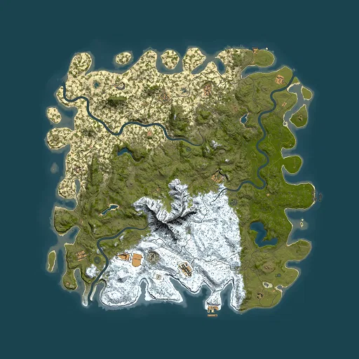 Rust map seed 886851702, 6000x6000m top-down preview