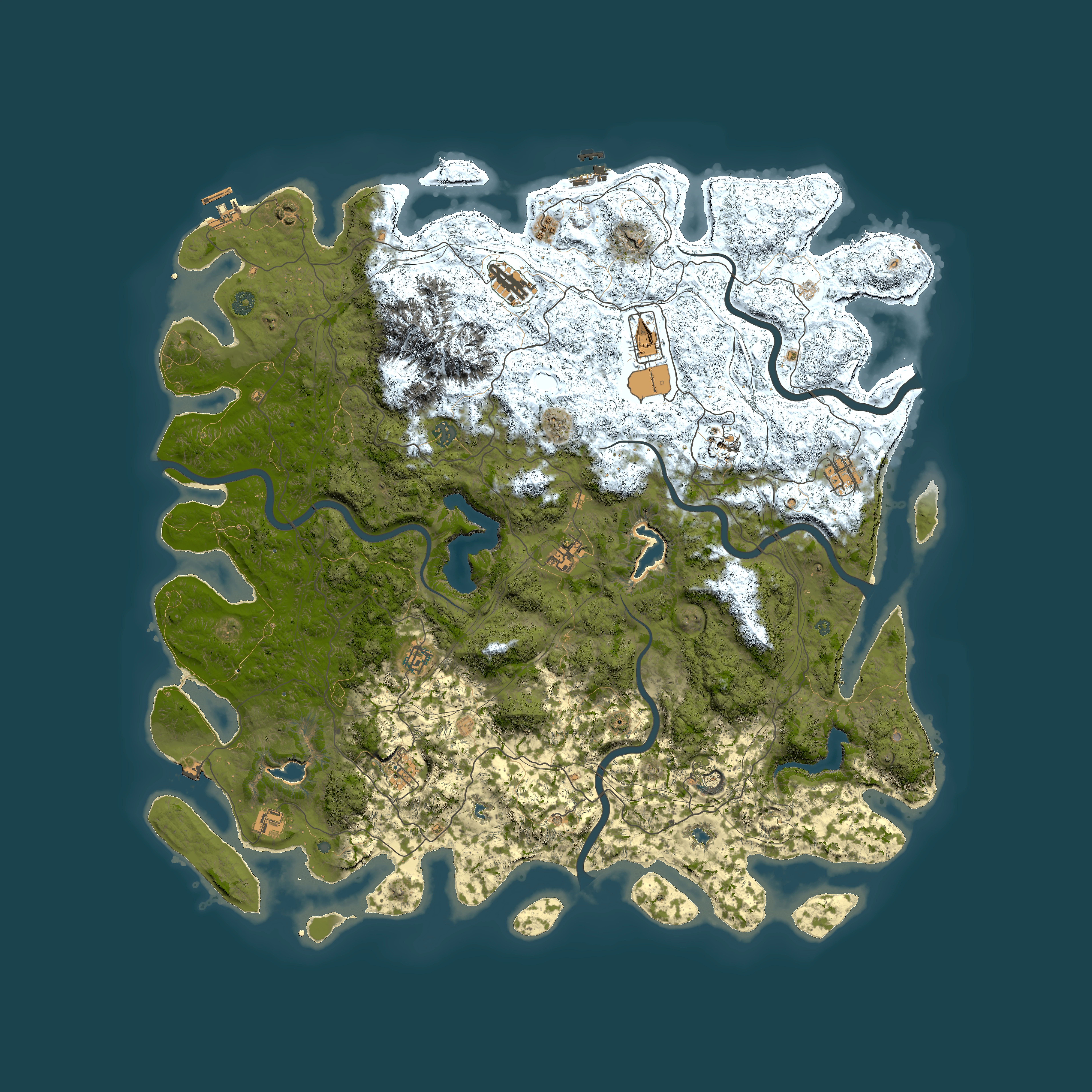 Full top-down render of Rust map seed 1631704890, 5500x5500m
