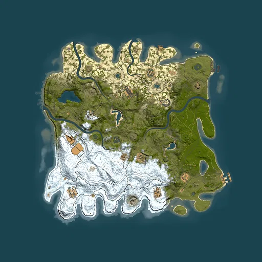Rust map seed 1590032758, 4500x4500m top-down preview