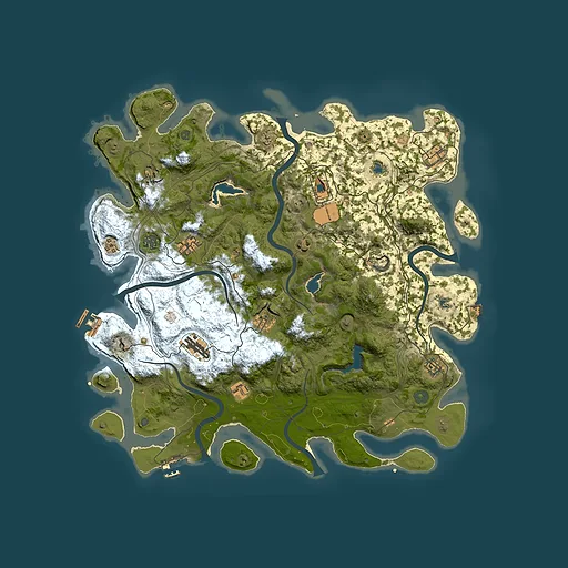 Rust map seed 1790823357, 4500x4500m top-down preview