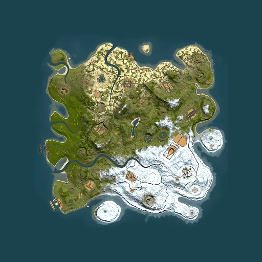 Rust map seed 1564566778, 4000x4000m top-down preview