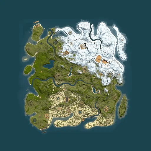 Rust map seed 192117026, 4500x4500m top-down preview