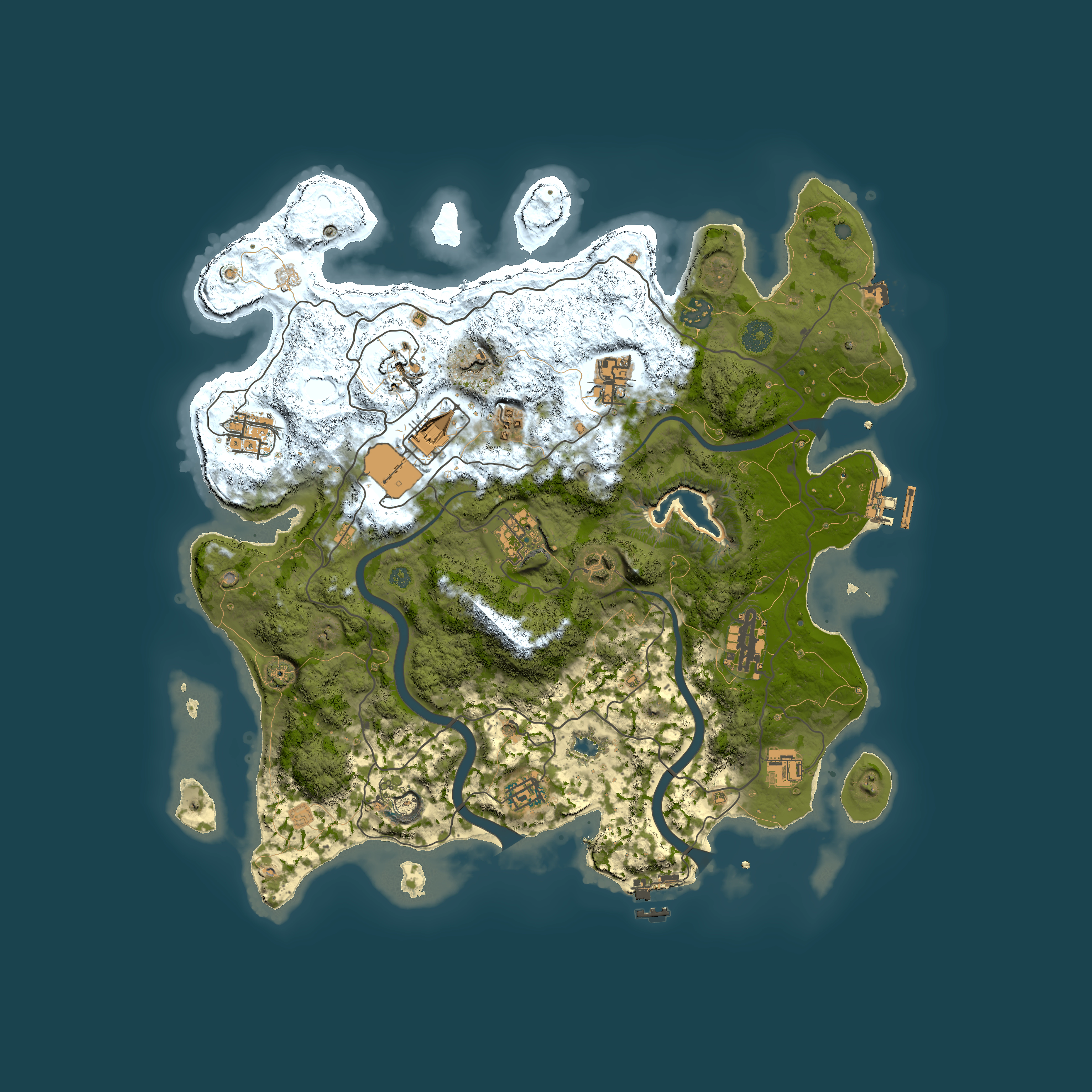 Full top-down render of Rust map seed 707159108, 4000x4000m