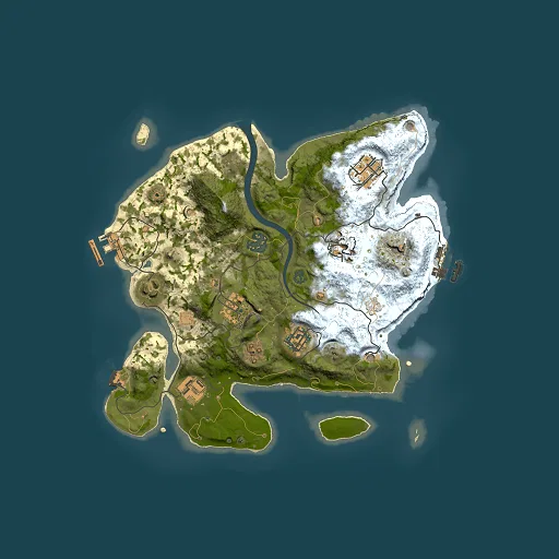 Rust map seed 1220250008, 3000x3000m top-down preview