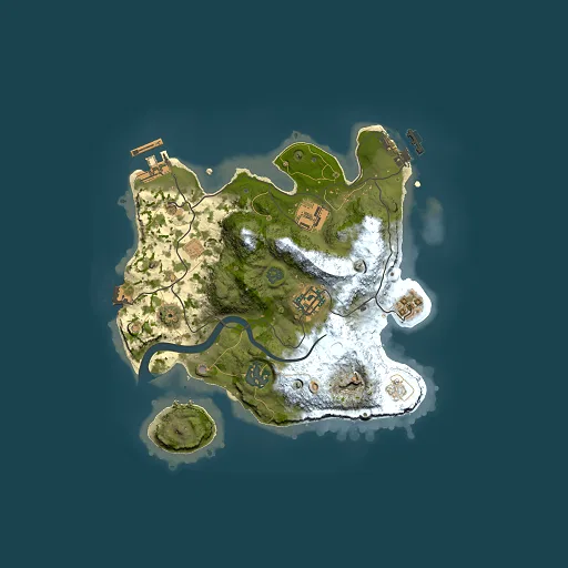 Rust map seed 466817667, 2500x2500m top-down preview