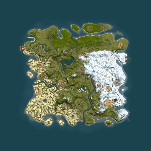 Rust map seed 1402303863, 4500x4500m top-down preview