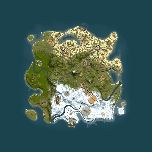 Rust map seed 1248492987, 3500x3500m top-down preview