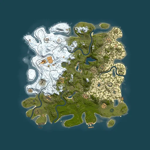 Rust map seed 357702330, 4500x4500m top-down preview