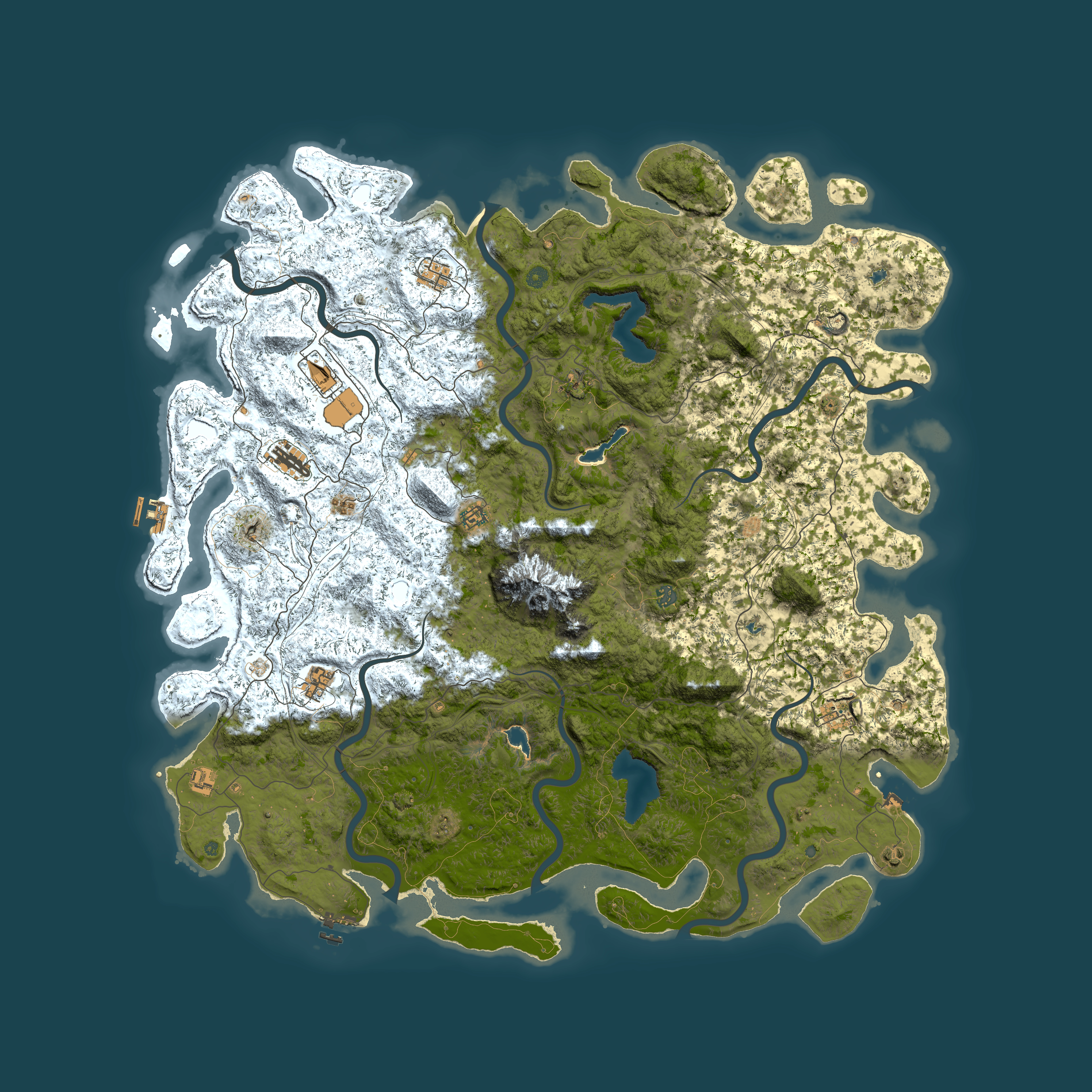 Full top-down render of Rust map seed 766173765, 6000x6000m