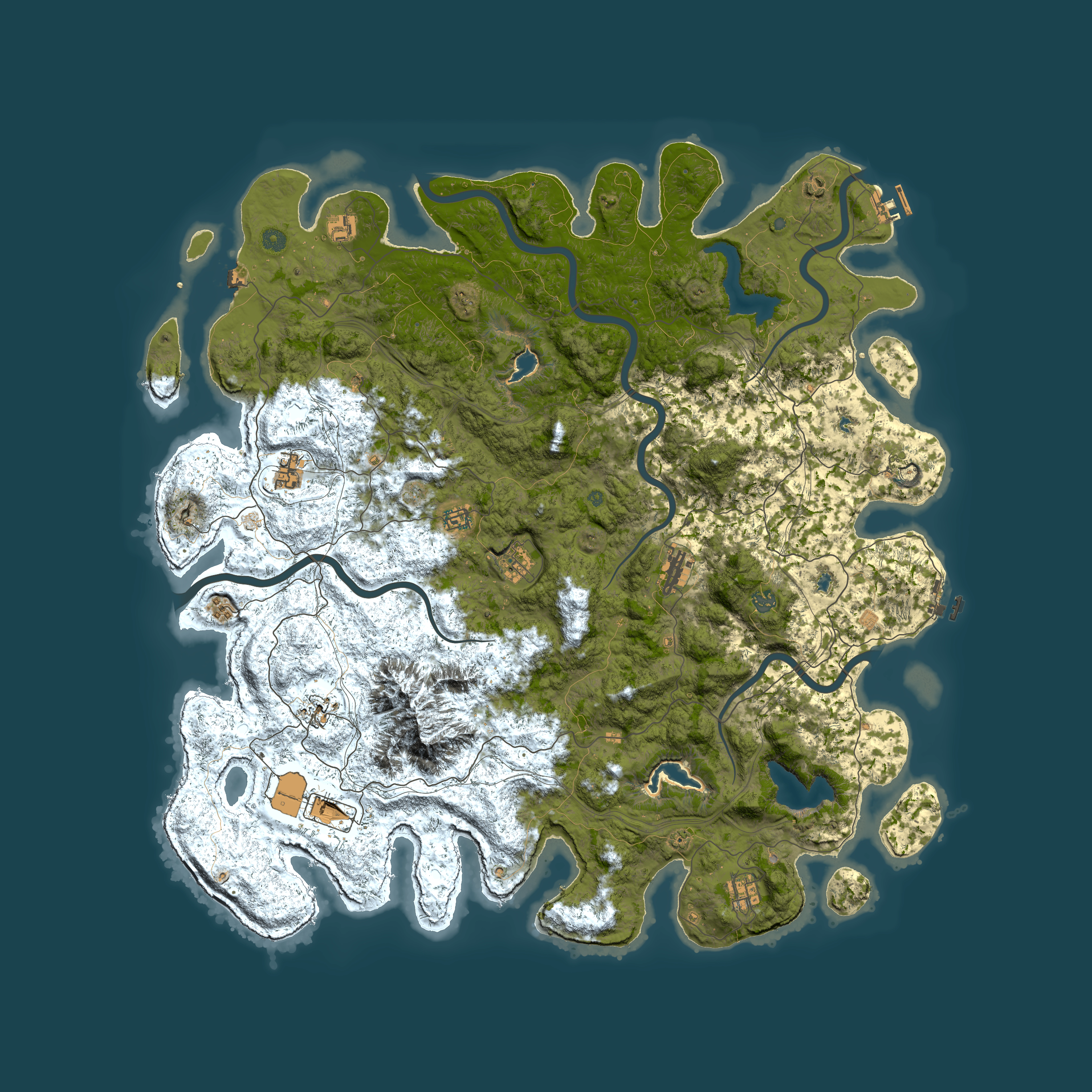 Full top-down render of Rust map seed 1430295310, 5500x5500m