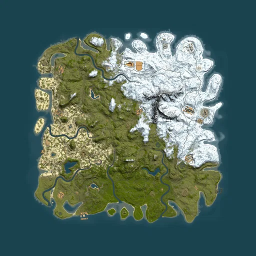 Rust map seed 781030585, 6000x6000m top-down preview