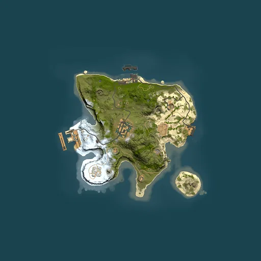 Rust map seed 1223558236, 2000x2000m top-down preview