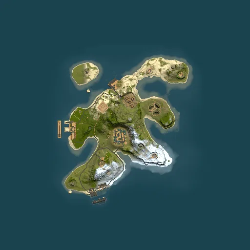 Rust map seed 2061079151, 2000x2000m top-down preview