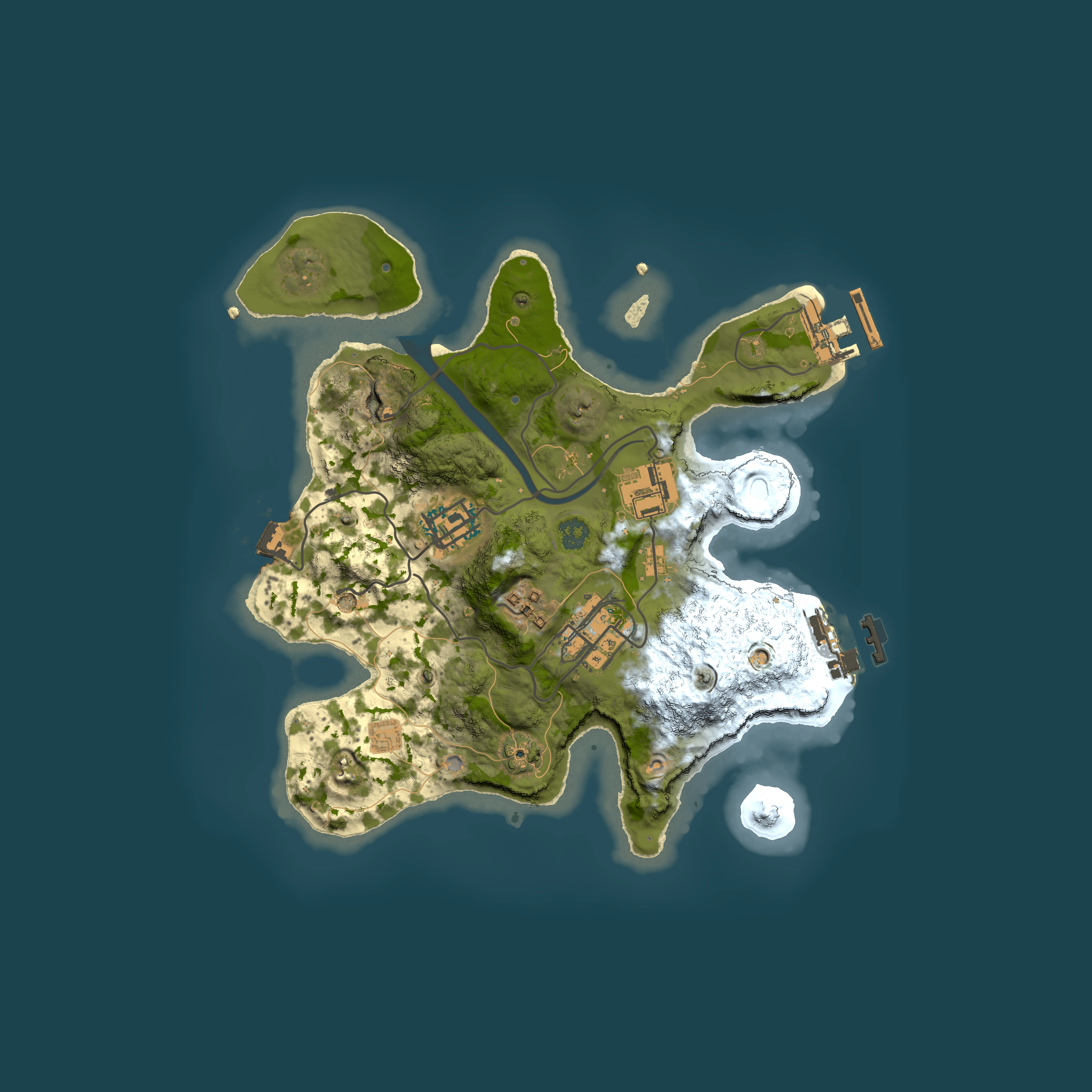Full top-down render of Rust map seed 920501947, 2500x2500m