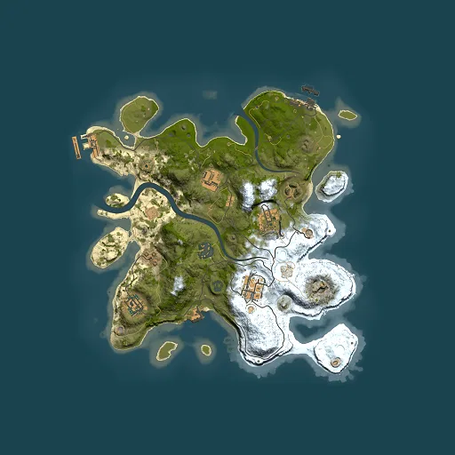 Rust map seed 983367560, 3000x3000m top-down preview