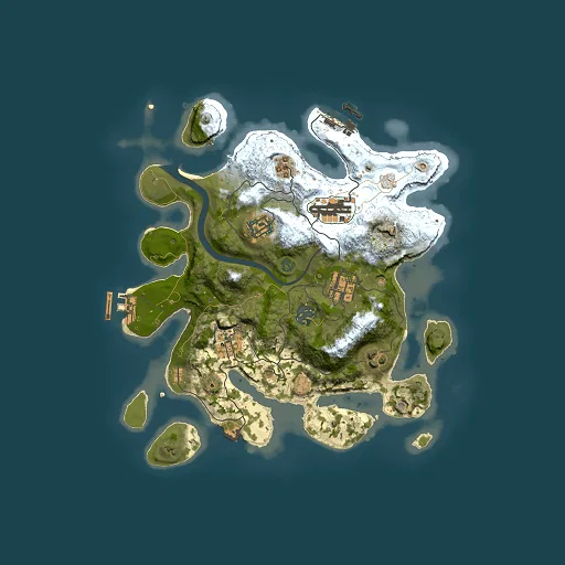 Rust map seed 419936471, 3000x3000m top-down preview