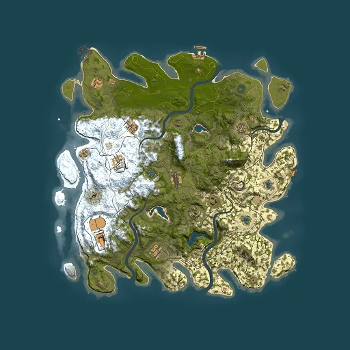 Rust map seed 785196151, 4500x4500m top-down preview