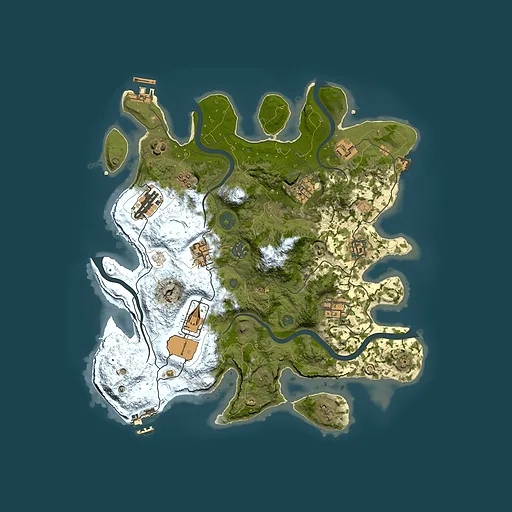 Rust map seed 1892619924, 3500x3500m top-down preview