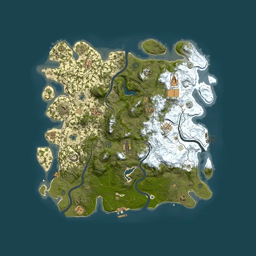 Rust map seed 1378435989, 4500x4500m top-down preview