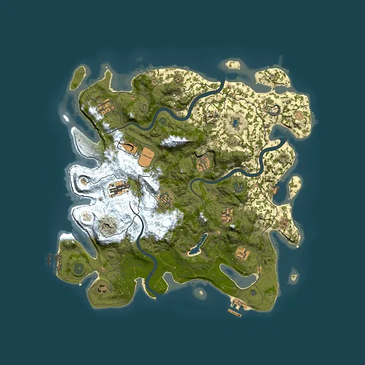 Rust map seed 924376576, 4000x4000m top-down preview