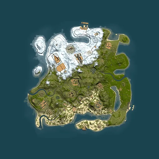 Rust map seed 1708077405, 3500x3500m top-down preview
