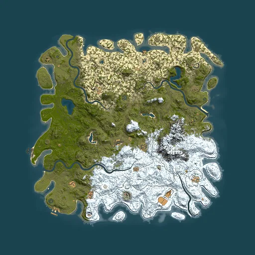 Rust map seed 467586327, 6000x6000m top-down preview