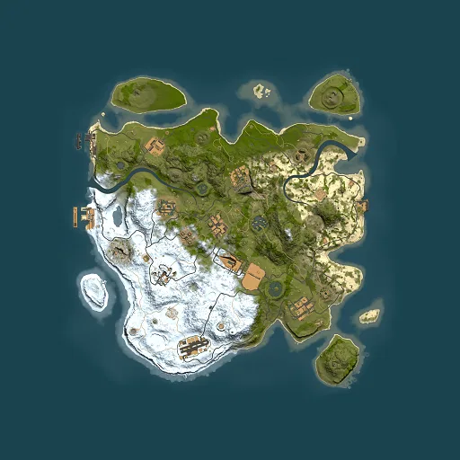 Rust map seed 455313656, 3500x3500m top-down preview