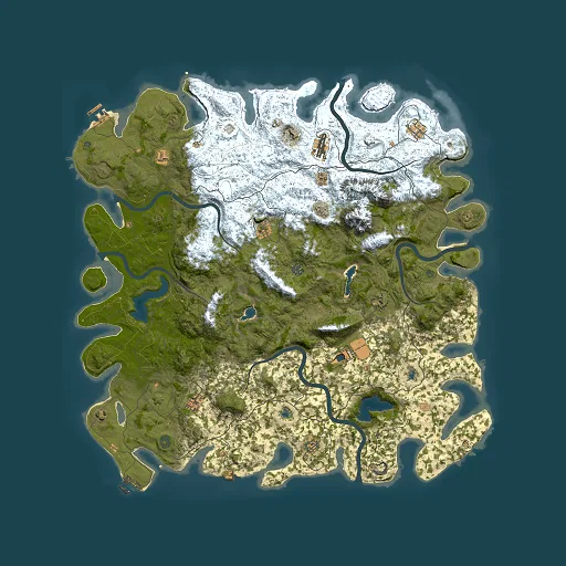 Rust map seed 315585964, 5500x5500m top-down preview