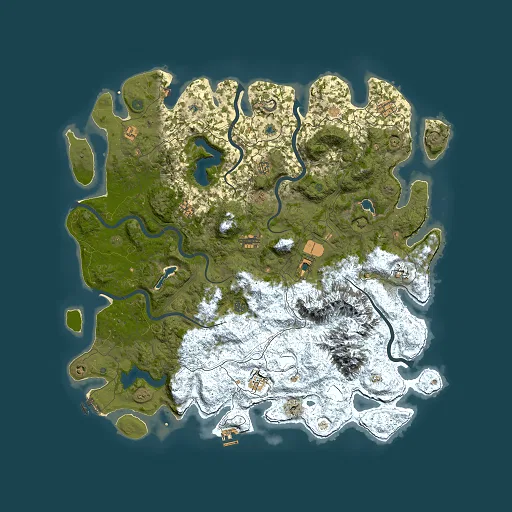 Rust map seed 1912543238, 5500x5500m top-down preview