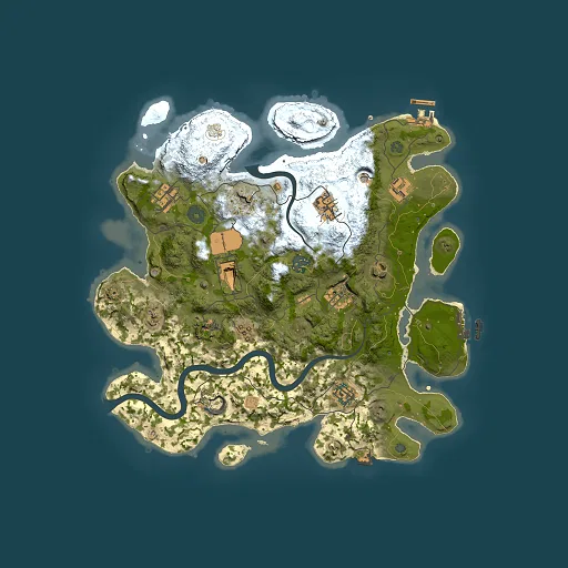 Rust map seed 351443624, 3500x3500m top-down preview