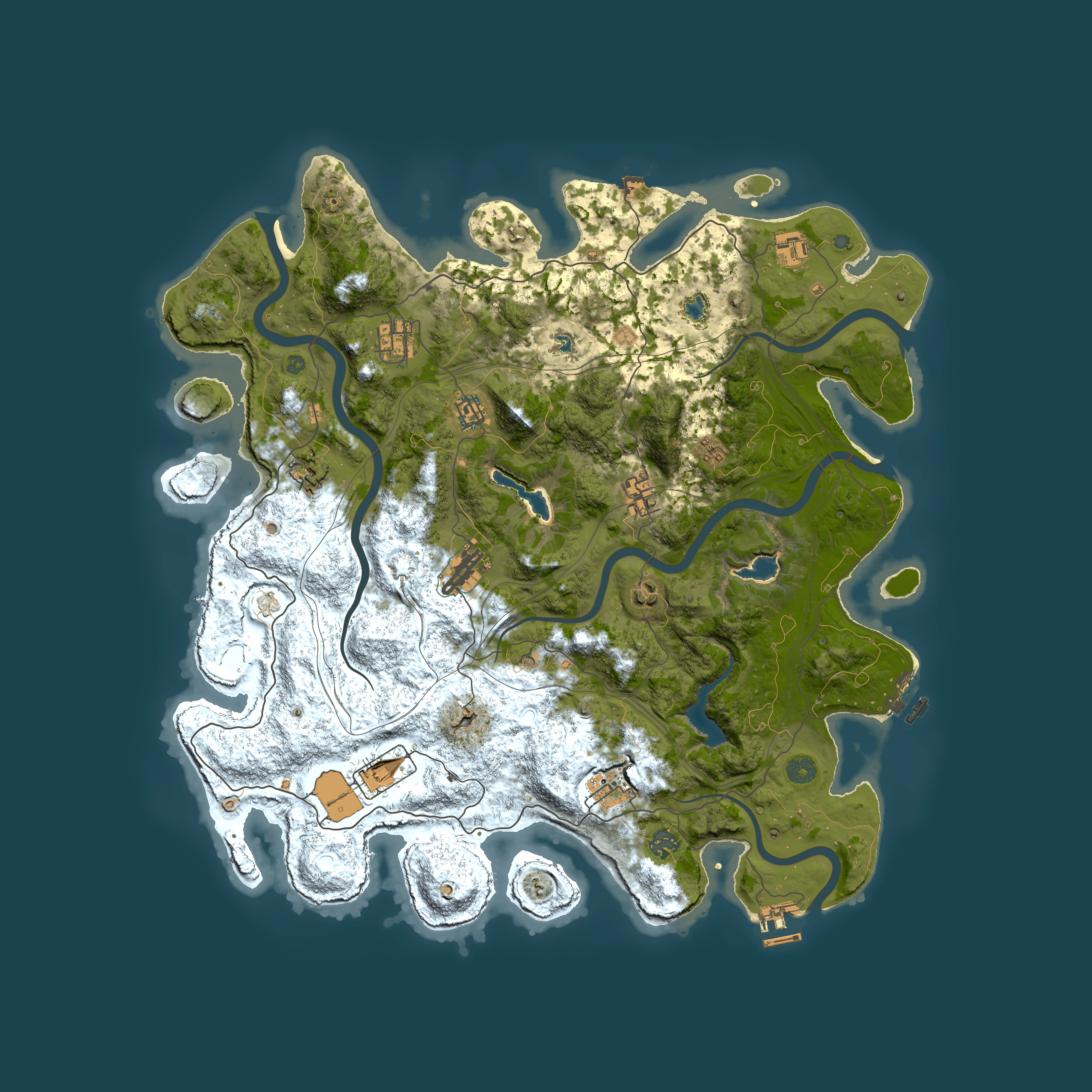 Full top-down render of Rust map seed 1312717056, 4500x4500m