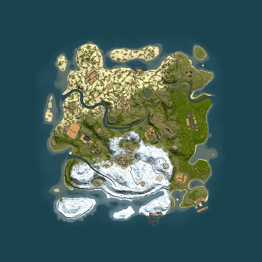Rust map seed 1239506036, 3500x3500m top-down preview