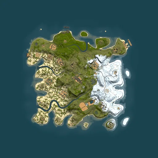 Rust map seed 1275838712, 3500x3500m top-down preview
