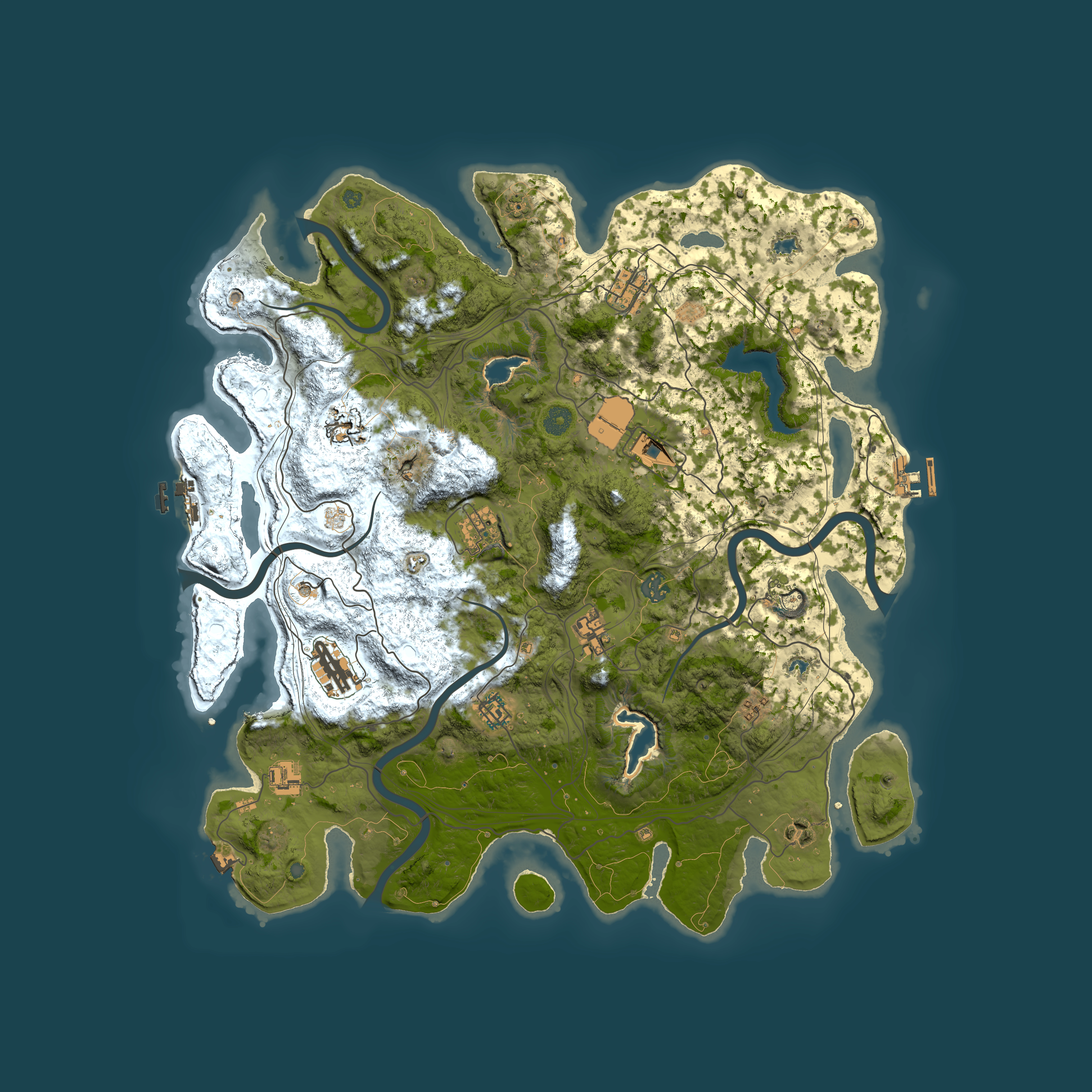 Full top-down render of Rust map seed 1914375098, 4500x4500m