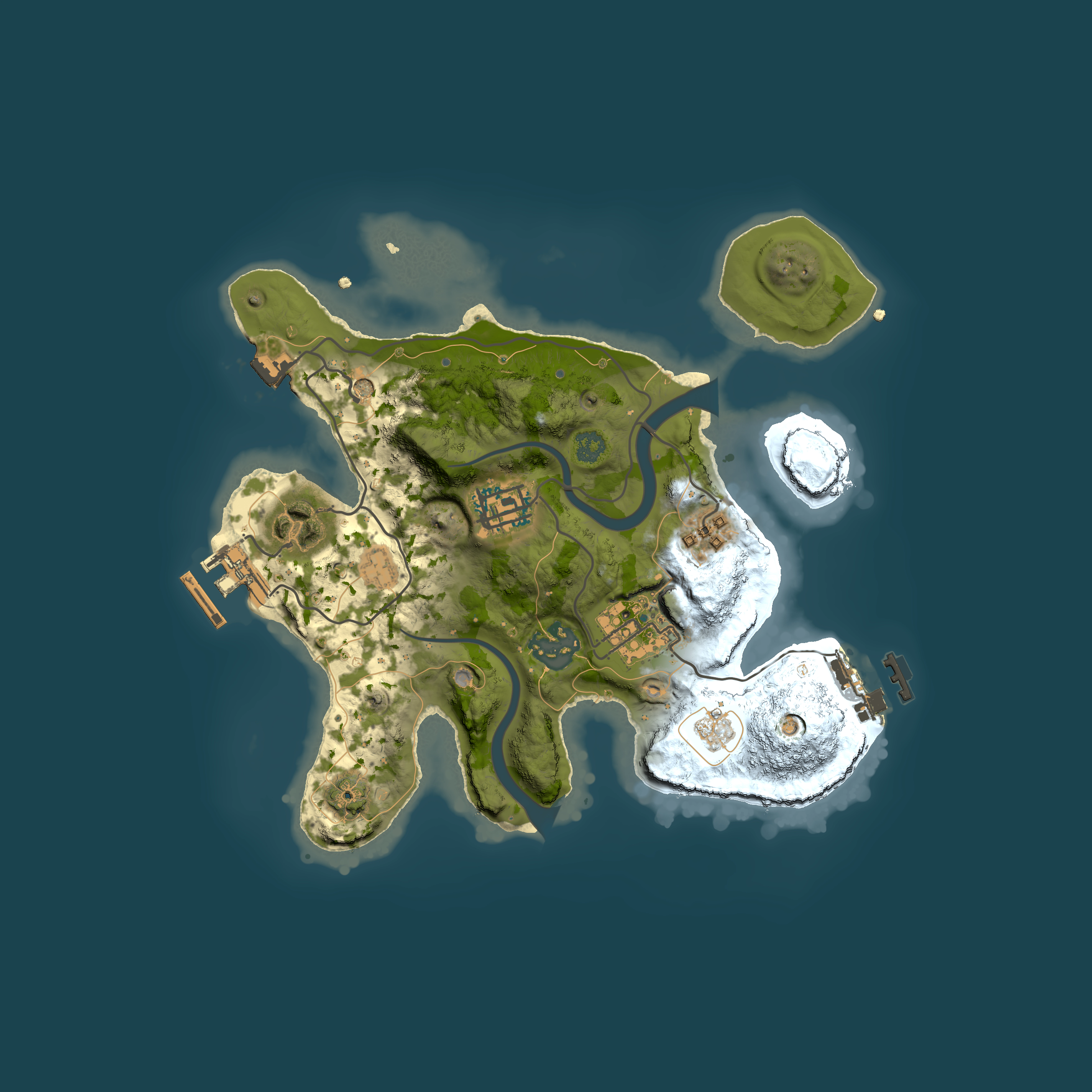 Full top-down render of Rust map seed 577550613, 2500x2500m